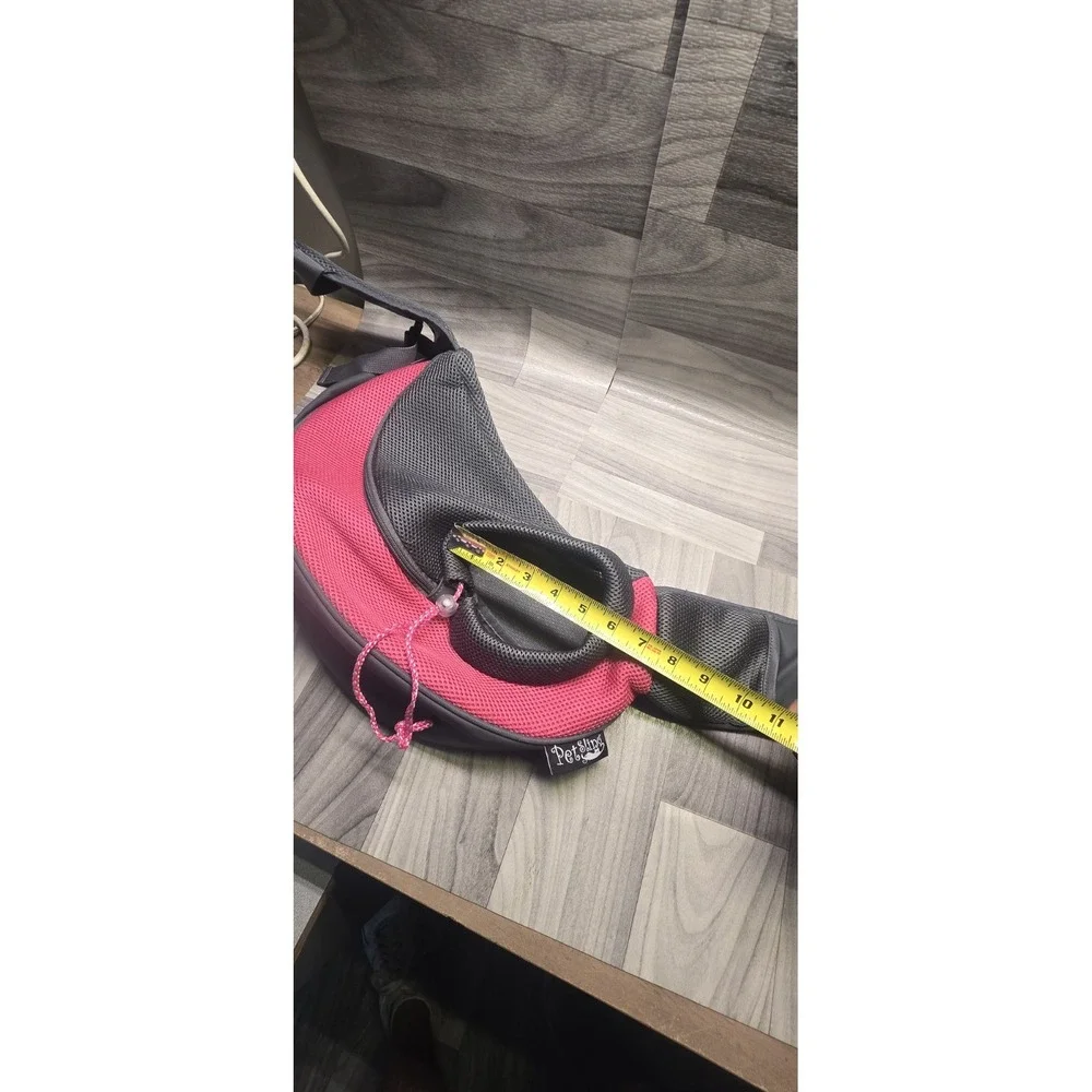 Popcorn Hands Free Pet Carrier Shoulder Sling Bag Travel Comfort Pink Small